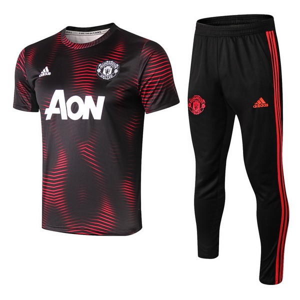 Entrainement Manchester United Ensemble Complet 2018-19 Rouge Noir